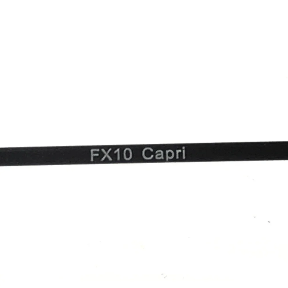 Flexure by Capri Eyeglasses Frames FX10 Black Aviator Wire Rim 55-17-145